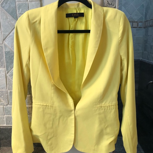 Ovi Jackets & Blazers - Ovi yellow blazer